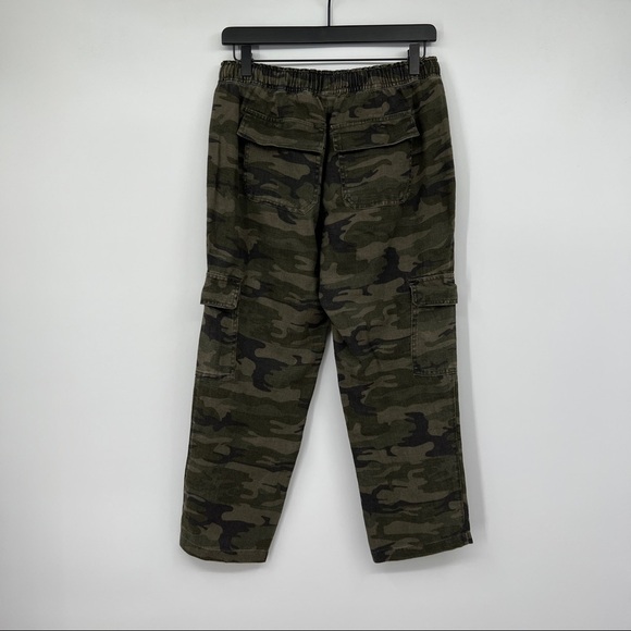 Sanctuary X Anthropologie Y2k 1990 Discoverer Linen Camouflage Cargo Pants - Picture 9 of 15